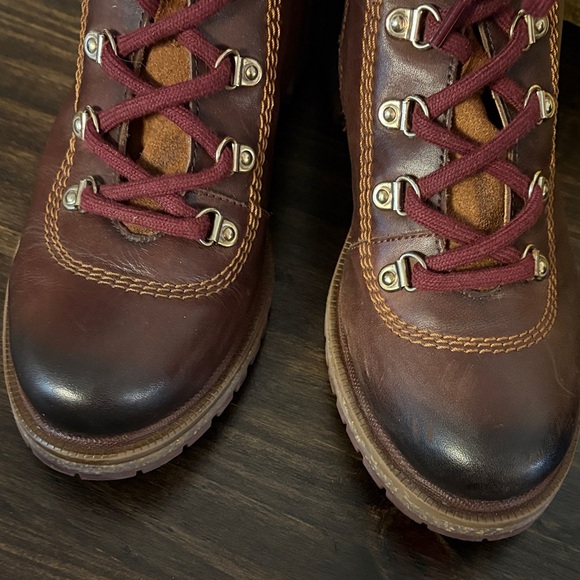 PIKOLINOS Brown and Burgundy Lace Up Boots - Picture 5 of 9